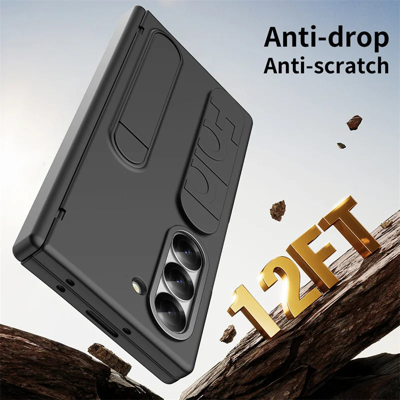 For Samsung Galaxy Z Fold 6 5 4 3  Hinge (with pen) Case Shockproof Full Screen Protector Tempered Glass Folding Cover