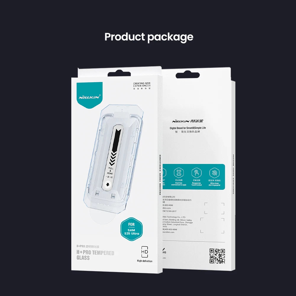 H+PRO Anti-Explosion Tempered Glass Screen Protector for Samsung Galaxy S26 Ultra / S26 Plus / S25 Ultra / S25 Plus / S25 Edge – HD Front Film