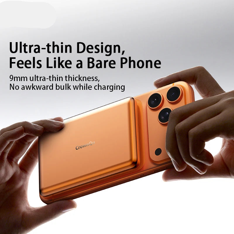 Metal Magnetic Wireless Power Bank 20W USB-C Fast Charging Protable External Battery for iPhone 17 16 15 14 13 12 Smartphone