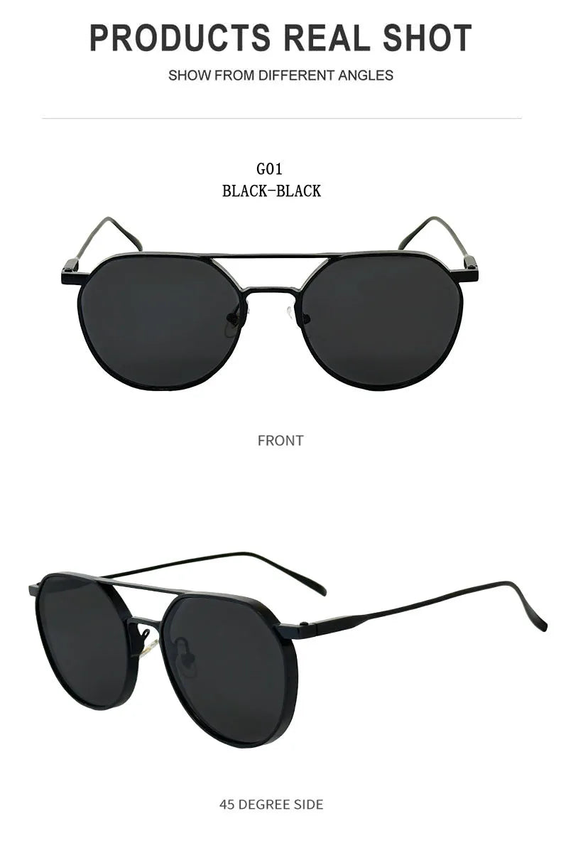 Oval Vintage Sunglasses With UV400 Protection