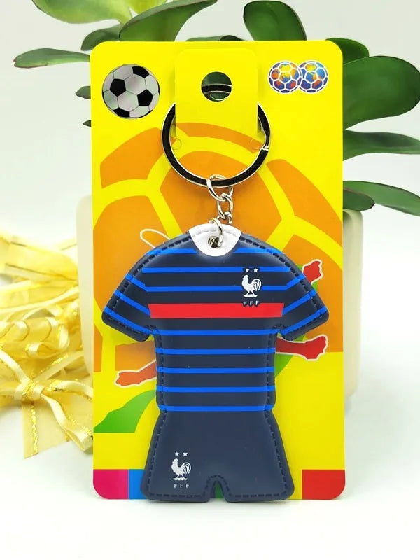 Football Jersey Keychain Soccer Team Shirt Bag Charm Sports Souvenir