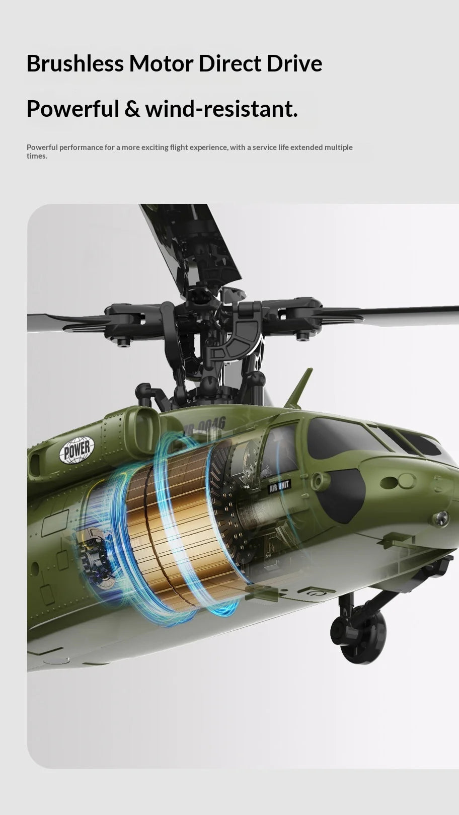 Remote Control Military Helicopter With Optical Flow Positioning