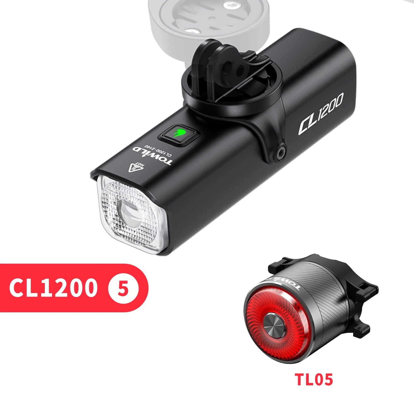CL1200 Smart Bike light Remote Control Bicycle Lights 5000mAh battery Type-C Rechargeable Road MTB IPX6 Bicycle headlight