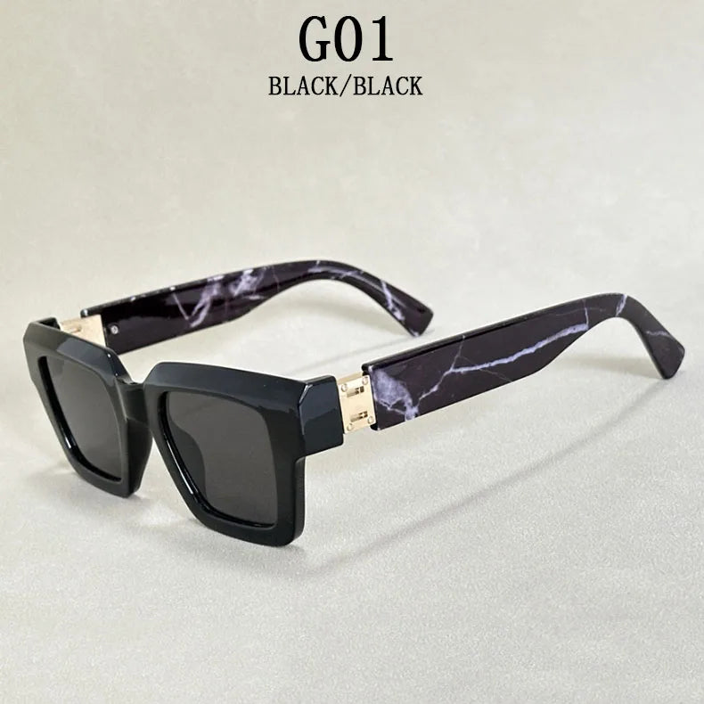 Square Frame Sunglasses With UV400 Protection