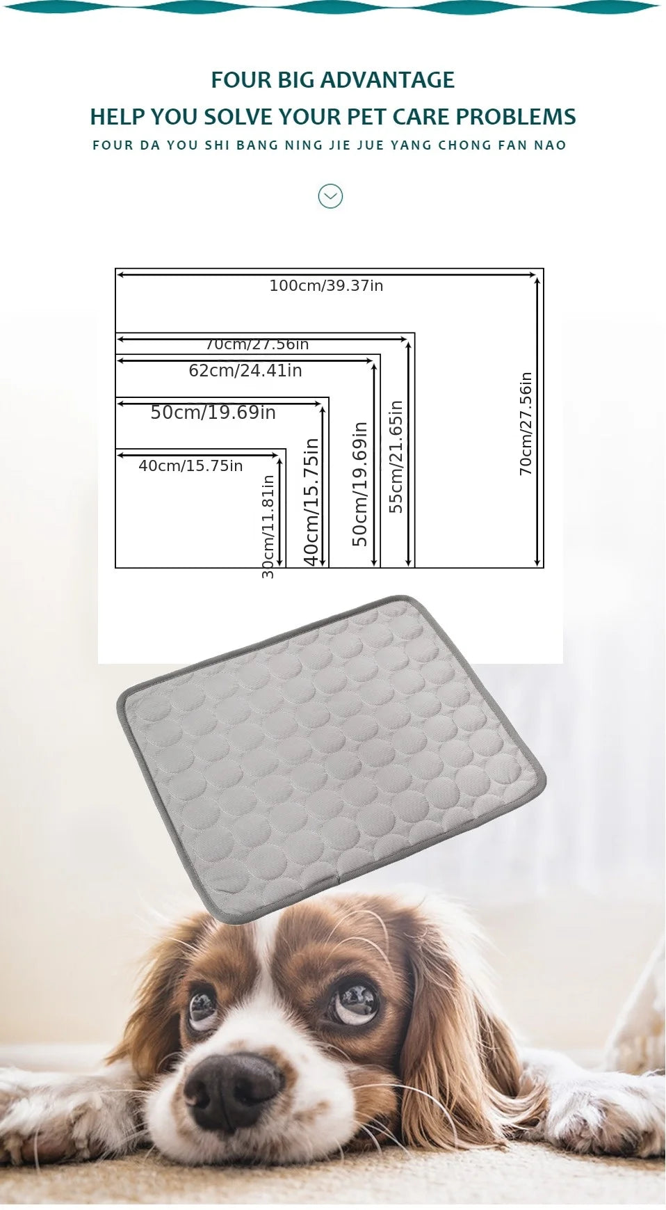 Self Cooling Pet Mat for Dogs and Cats