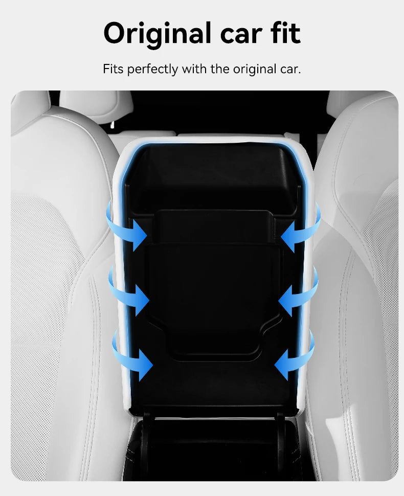 TPE Armrest Cover for Tesla Model Y Juniper Model YL and Model 3 Highland Center Console Protector