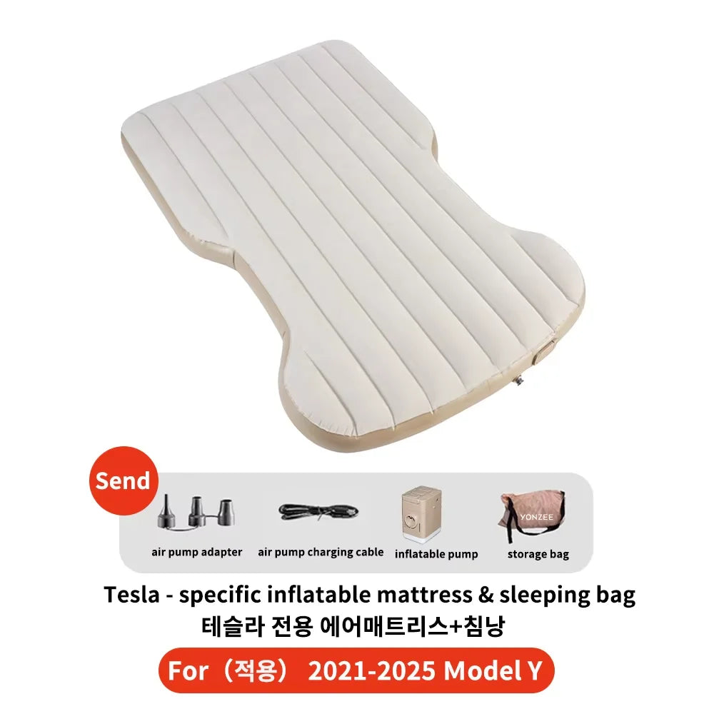 Camping Mattress for Tesla Model Y Juniper 2021 2026 Memory Sponge Car Travel Bed Portable Camping Mattress