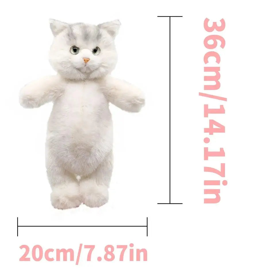 Mini Calico Cat Plush Backpack Soft Shoulder Bag