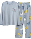 Women’s 2-Piece Pajama Set – Long Sleeve Top & Pants, Loose & Comfortable Winter Loungewear