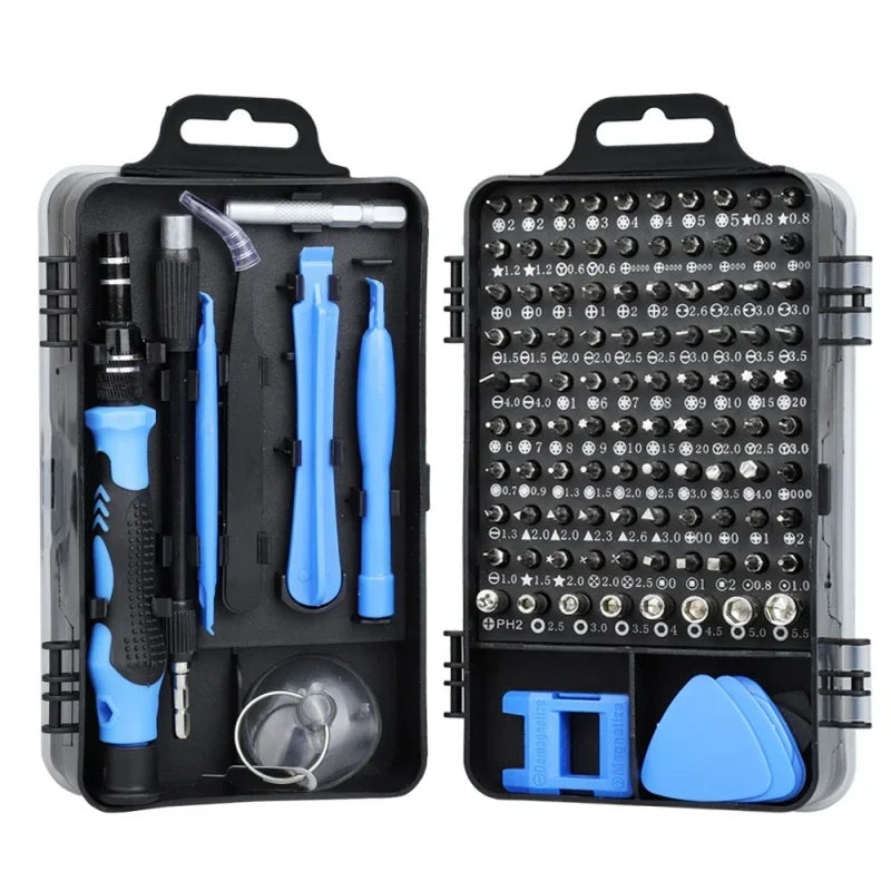 115 in 1 Magnetic Precision Screwdriver Set Mini Repair Tool Kit for Computer Laptop Cell Phone PC MacBook Household Repair Tool