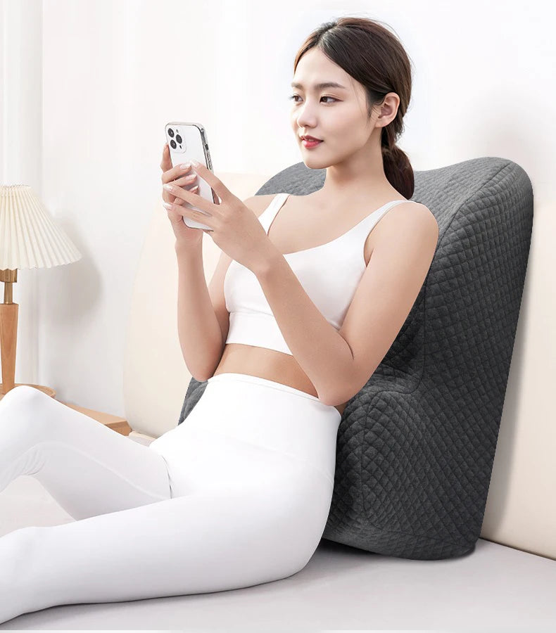 Ergonomic Wedge Prone Pillow,Multi-Functional Bed Pillow,Reading Pillow,Ideal for Bed Breaks,Massage,Reading,Back Support