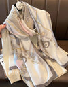 Women Summer Silk Scarves Shawl Lady Wrap Soft Female Echarpe Designer Beach Stole Bandana foulard muffler