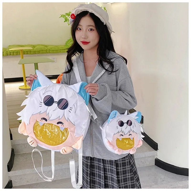 Anime Character Plush Itabag Backpack Soft Crossbody Bag