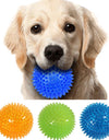 Pet Dog Toys Cat Puppy Sounding Toy Polka Squeaky Tooth Cleaning Ball TPR Training Pet Teeth Chewing Toy Thorn Balls Accessories