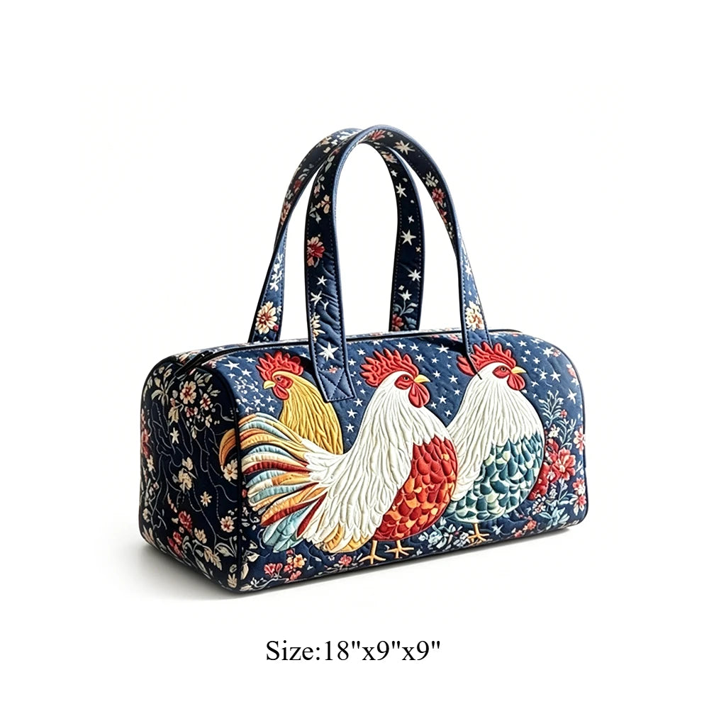 Vintage Bird Duffel Bag Goldfinch Floral Print Overnight Classic Art Style Travel Weekender Lightweight Gym Carry On Luggage