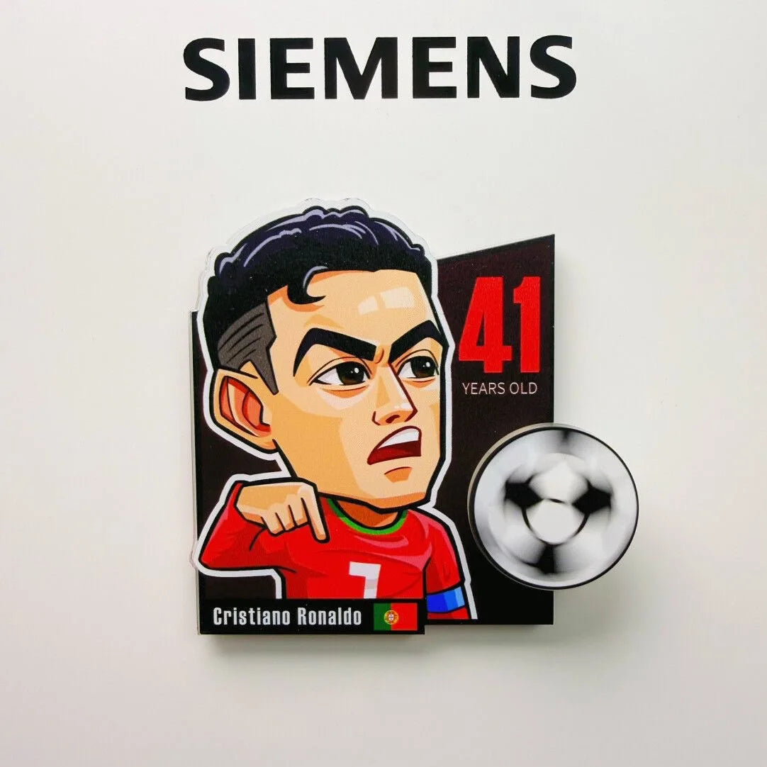 2026 Soccer Rotating Fridge Magnet Football Fan Souvenir Home Decor