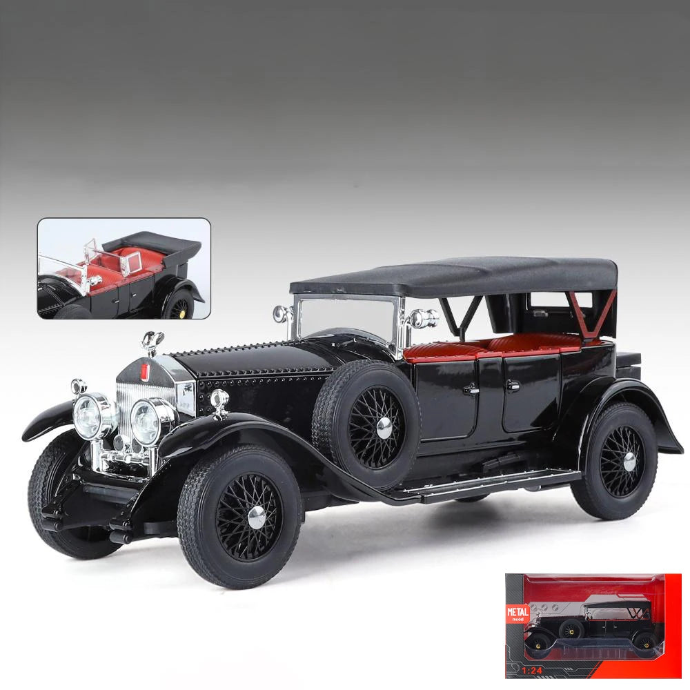 1:24 Rolls Royce Phantom I 1925 Luxury Classic Retro Sedan Alloy Diecast Model Car Home Trendy Toys Ornaments Birthday Present