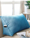 Canvas Lumbar Support Sofa Cushion With Pocket Triangle Backrest Tatami Mat For Living Room Bedroom Ergonomic Pillow