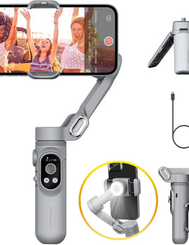 Gimbal Stabilizer for Smartphone Light Face Tracking Inception Time lapse Foldable 3Axis Gimble for iPhone Android