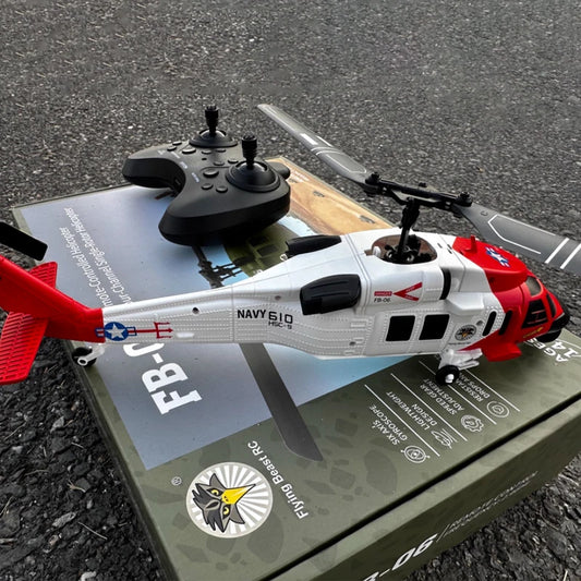 FB06 Black Hawk Remote Control Helicopter 4 Channel Optical Flow Positioning Simulation Model