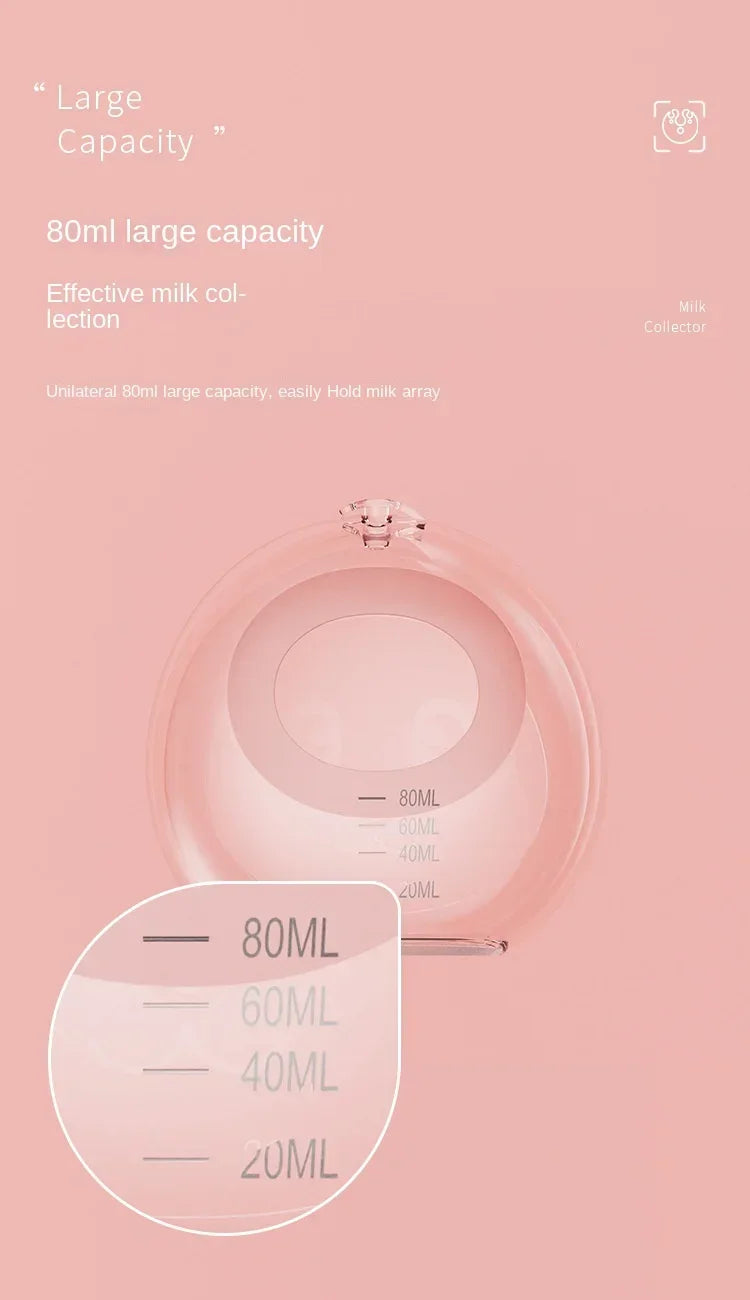 Wearable Hands-free Anti Overflow Silicone Breast Collector Breast Mask Milk Storage Device Anti Overflow Milk Pad Soft Milk Cup