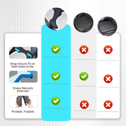 Memory Foam Lumbar Support Back Cushion for Office Chair and Car Seat
