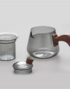Japanese 350ml Side Handle Glass Teapot With Tea Infuser Filter Brewing Flower Tea Pot Puer Oolong Tea Maker Kungfu Tea Set