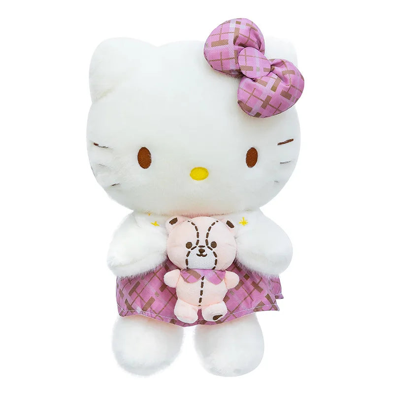 Purple Retro Cat Character Plush Stuffed Doll Toy