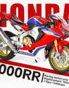 1:9 Honda CBR1000RR Alloy Die Cast Motorcycle Model Vehicle Collection Sound and Light Off Road Autocycle Toys Car