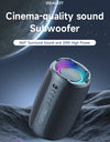 Portable Bluetooth Speaker Double Diaphragm Wireless Subwoofer Waterproof Outdoor Sound Box Stereo Music Surround