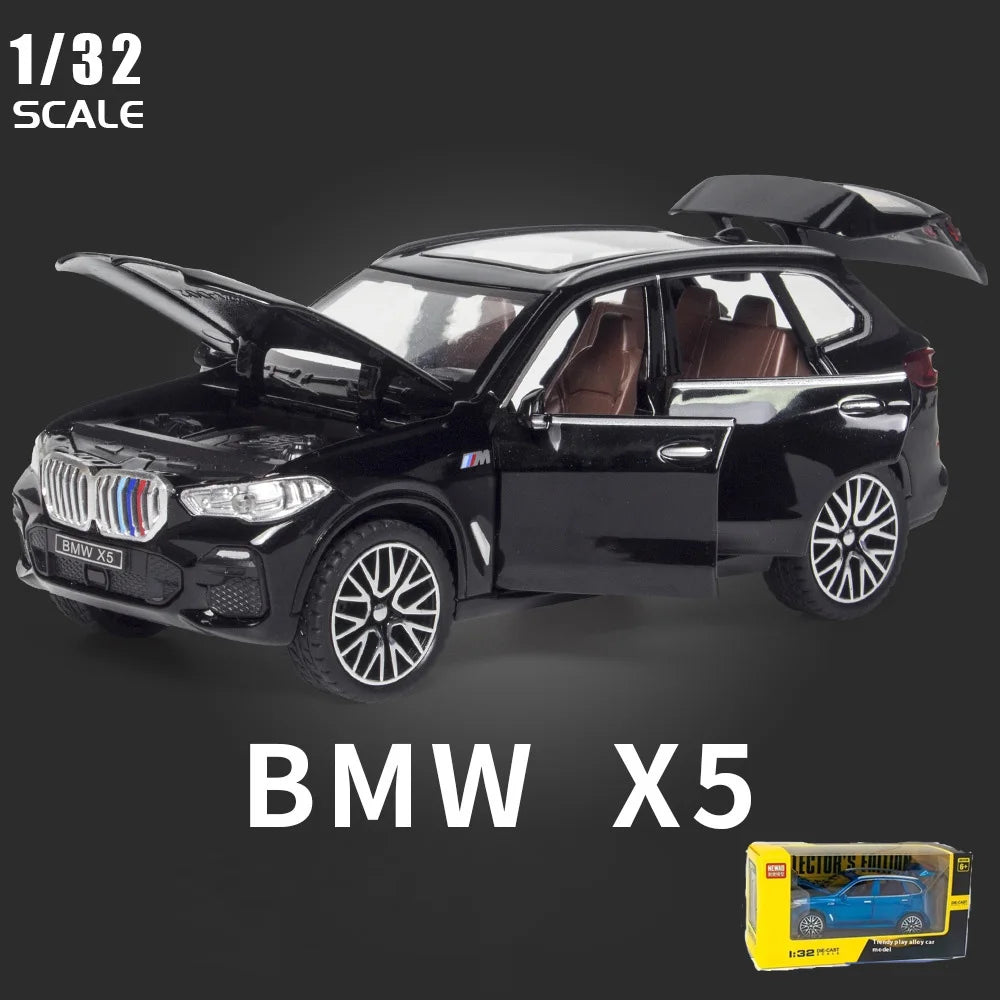 1/32 Scale BMW X5 SUV Alloy Car Diecast Model Pull Back  Toy Collection Of Hobby Decorative Fine Ornaments Gifts