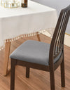 4pcs/set Stretch Dining Chair Seat Covers Jacquard Elastic Upholstered Chairs Cushion Slipcover Anti-Dirty Protector Removable