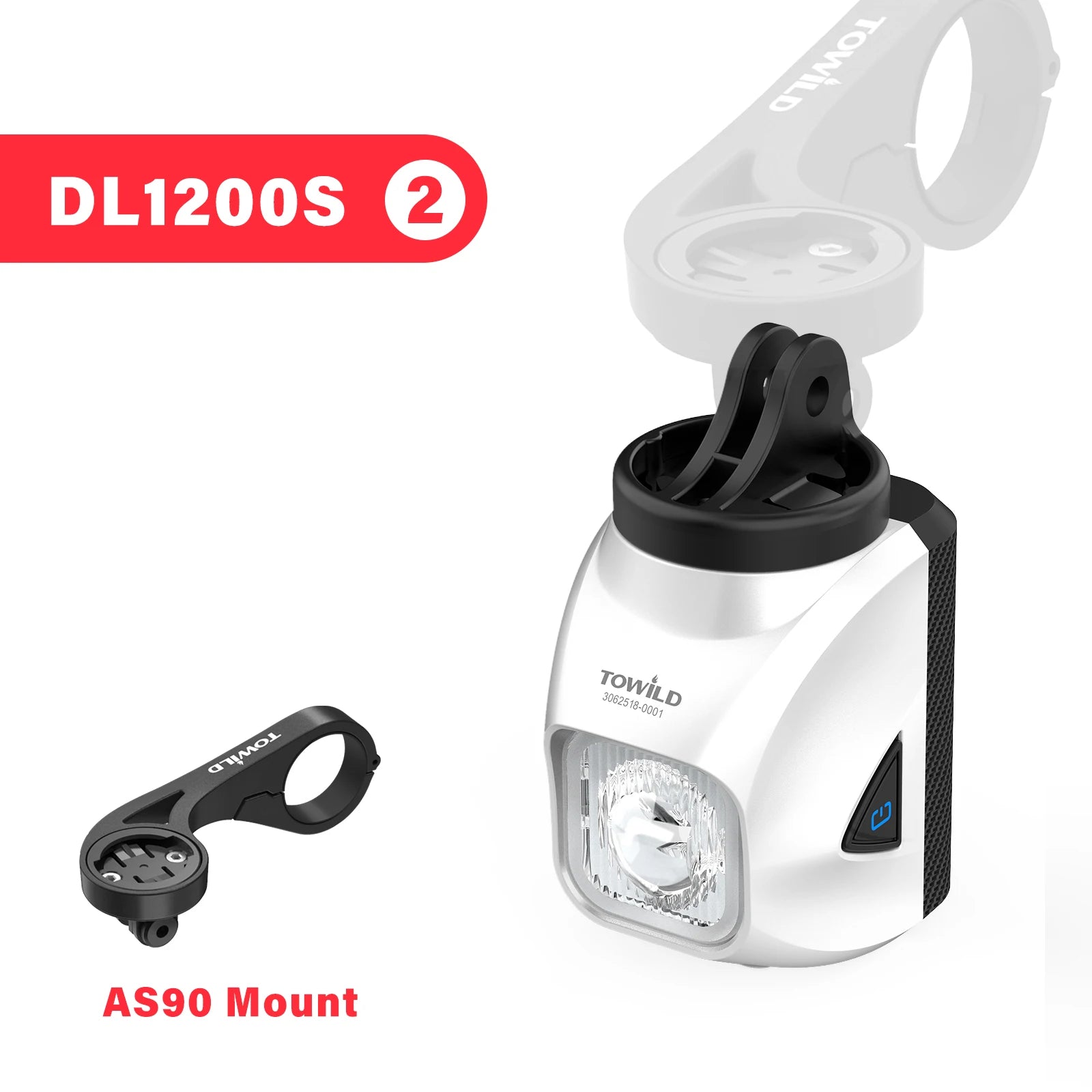 DL1200S Bicycle Light With Anti-Glare Cut-Off Line Beam 1500LM Rechargeable Led Bike Front Lights Mtb Cycling Headlights