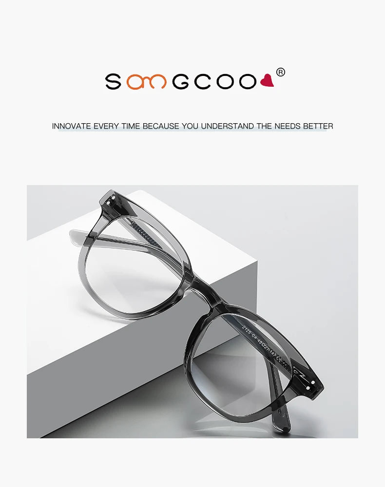 HONGMEI Stylish Square Frame Men and Women Simple Design Anti-blue Light Reading Optica Eyeglasses Myopia Can Be Customized