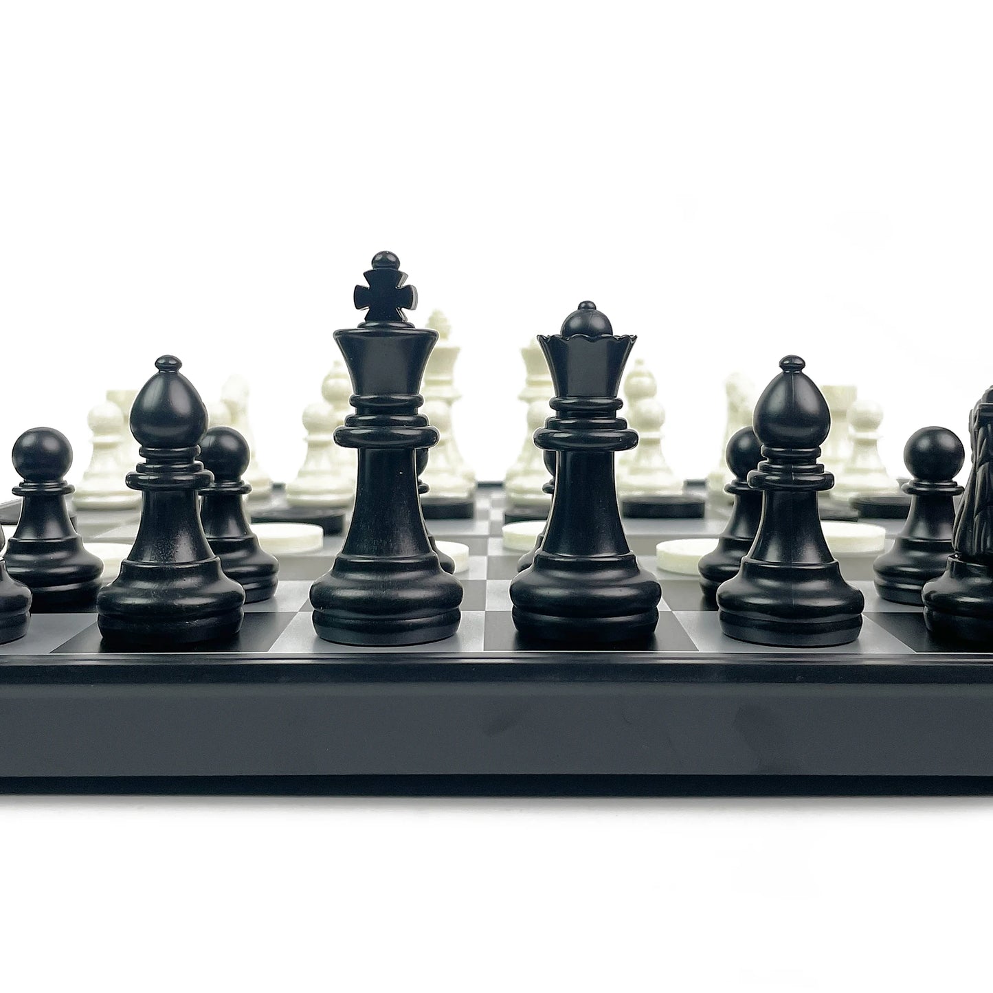 31.8cm 2 in 1 Foldable Magnetic Chess & Checkers Set