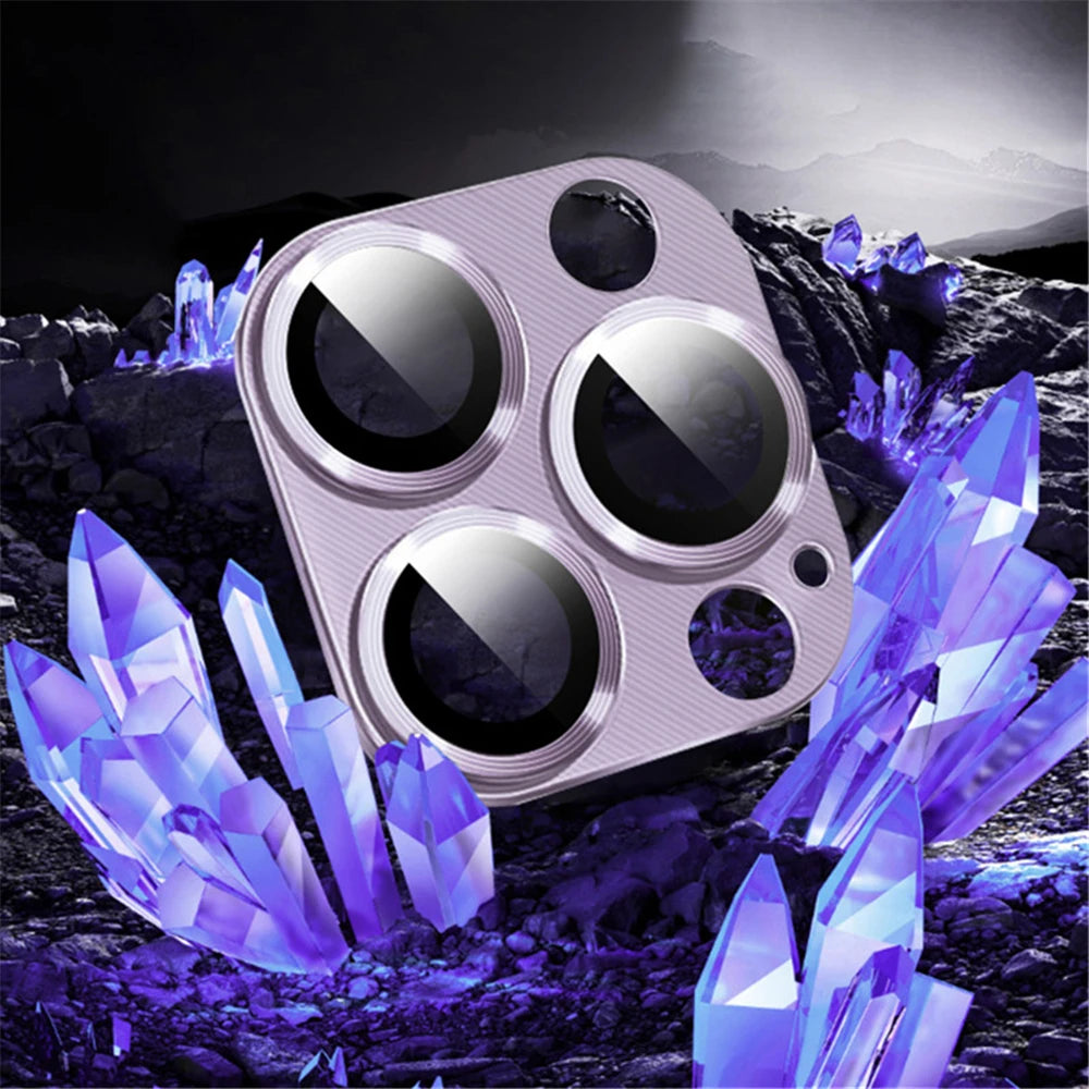 Full Cover Metal Camera Lens Protector on For iPhone 14 Pro Max Plus Tempered Glass For iPhone 11 12 13 Pro Max Mini Metal Film