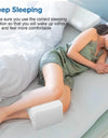 Memory Foam Knee Pillow for Orthopedic Sciatica Back Leg Hip Align Spine Pregnancy Body Pillows Back Support for Side Sleepers