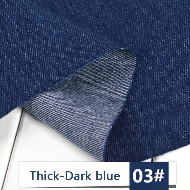 Thick Denim Fabric for DIY, 100% Cotton, Jeans, Washing Cloth, Jacket, Shirts, Dress, Thin, Patchwork, Quilting, Sewing, Summer