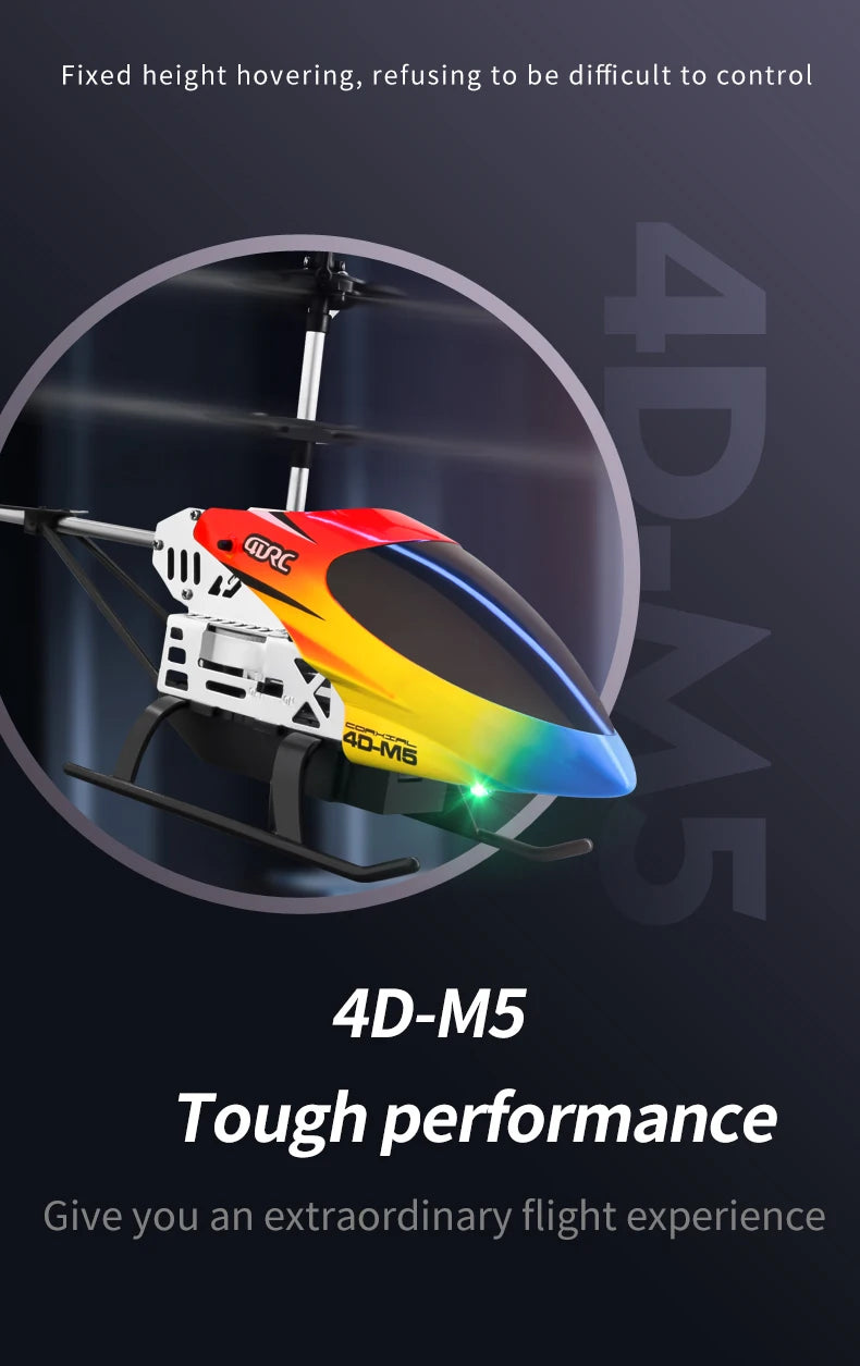 4DRC M5 Remote Control RC Helicopter with Gyro Altitude Hold Drone 3.5 Channel Aircraft Indoor Flying Toy Gift for Boys Girl