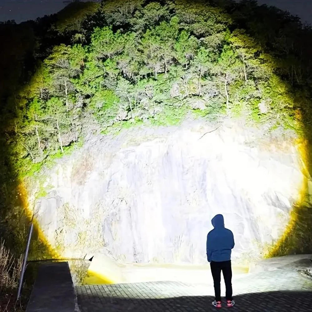 High Power Rechargeable LED Flashlight With Zoom And USB Charging