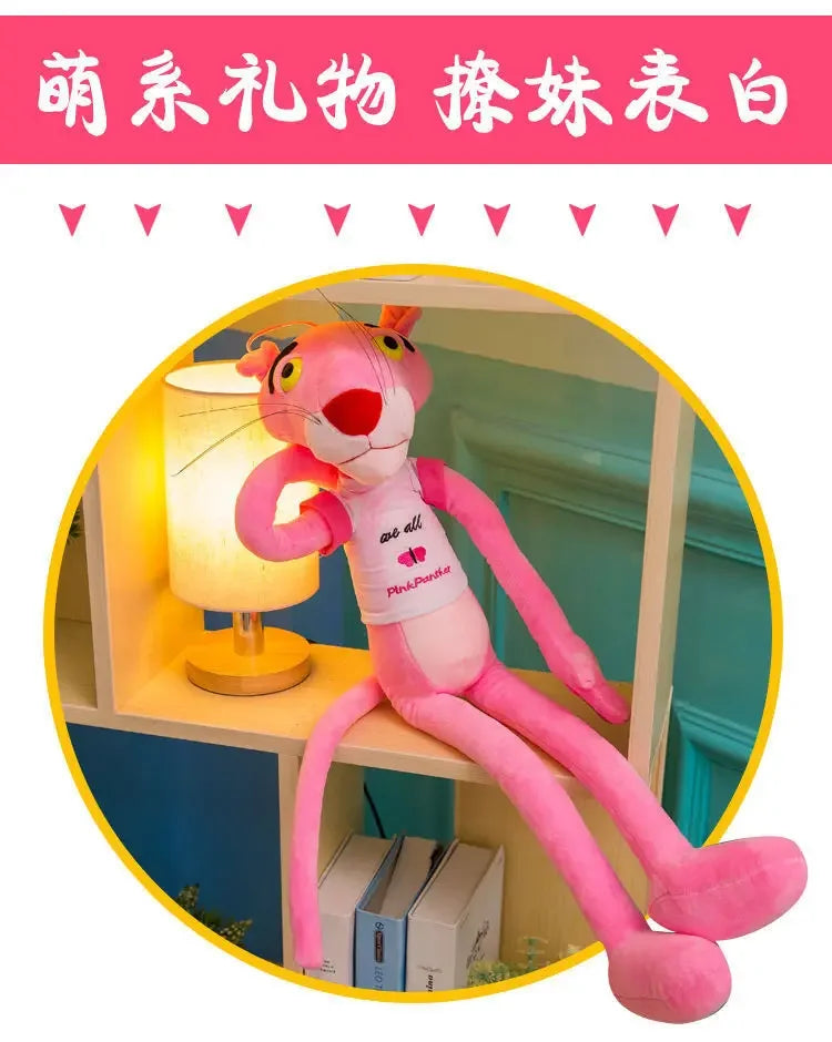 Disney 60cm~180cm  Pink Plush Doll Toys Cute Cartoon Leopard Stuffed Animal  Toy Soft Kawaii Stuffed Doll Christmas Gift