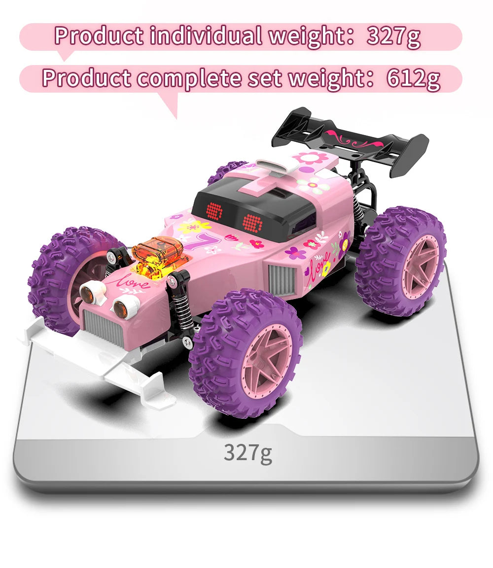 High Speed RC Car With LED Lights Sports Off-road 2.4GHz Remote Control Climbing Vehicles Cars Toys for 's Toy