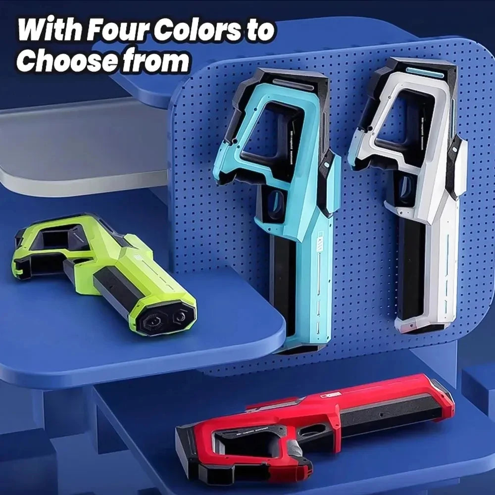 Electric Water Gun with Automatic Water Absorption Rechargeable Outdoor Water Blaster