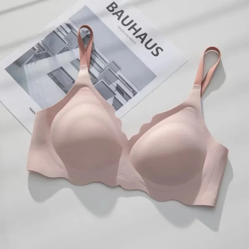 Womens Seamless Wireless Push Up Bralette