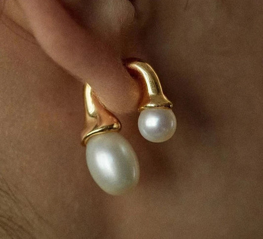 Jewelry Vintage Pearl Earrings Trend Elegant Temperament Drop Earrings