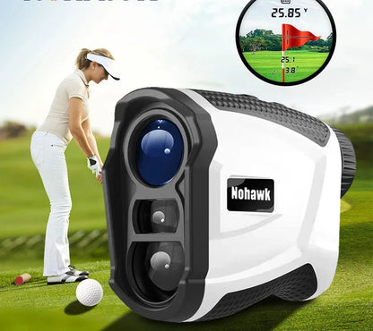 Golf Laser Rangefinder 600/1000M Magnetically, Lithium Battery with Flagpole Lock Vibration and Slope Compensation