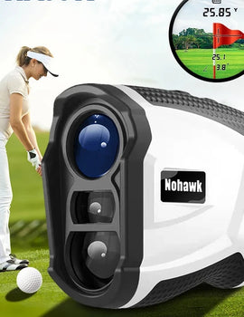 Golf Laser Rangefinder 600/1000M Magnetically, Lithium Battery with Flagpole Lock Vibration and Slope Compensation
