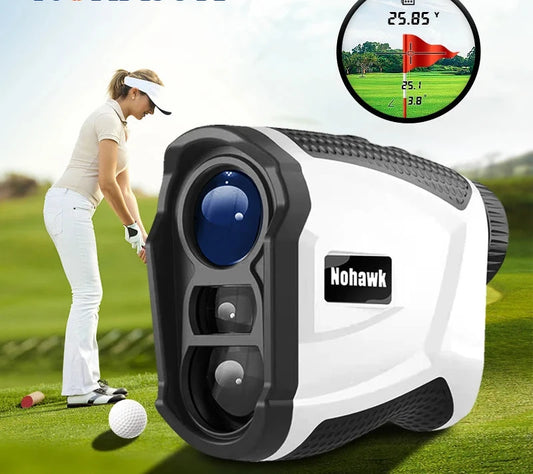 Golf Laser Rangefinder 600/1000M ally, Lithium Battery with Flagpole Lock Vibration and Slope Compensation