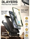 For Samsung Galaxy S25 Ultra Case UB Pro Full-Body Dual Layer Rugged Belt-Clip Phone Case with Built-in Screen Protector