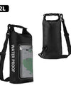 2L Dry Bag Touch Screen Waterproof Bags For Trekking Drifting Rafting Surfing kayak Outdoor Sports Bags Camping Equipment XA394Q